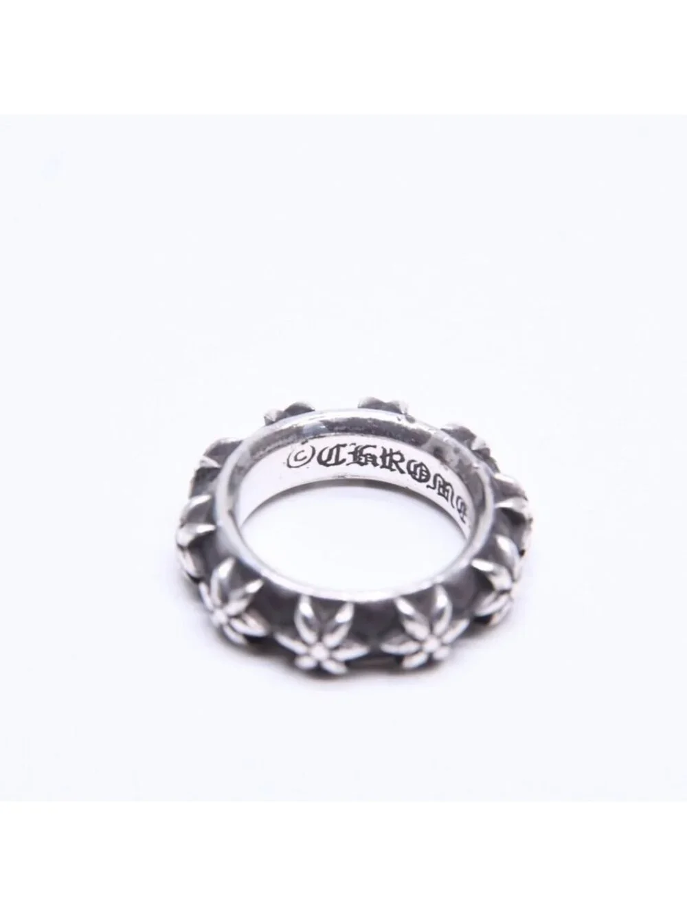 Chrome Hearts Star Band Ring 925 Sterling Silver